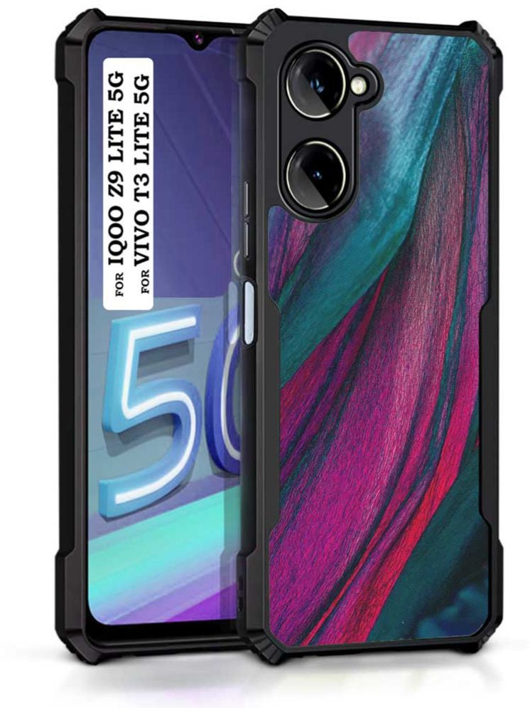     			COBERTA Multicolor Printed Back Cover Polycarbonate Compatible For Vivo T3 Lite 5G ( Pack of 1 )