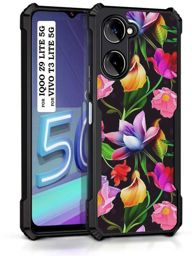     			COBERTA Multicolor Printed Back Cover Polycarbonate Compatible For Vivo T3 Lite 5G ( Pack of 1 )