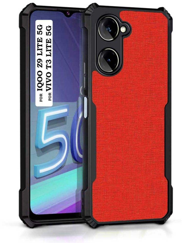     			COBERTA Red Printed Back Cover Polycarbonate Compatible For Vivo T3 Lite 5G ( Pack of 1 )