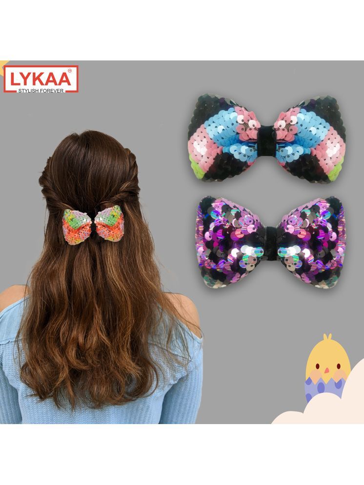     			LYKAA Multi Girls Hair Clip ( Pack of 2 )