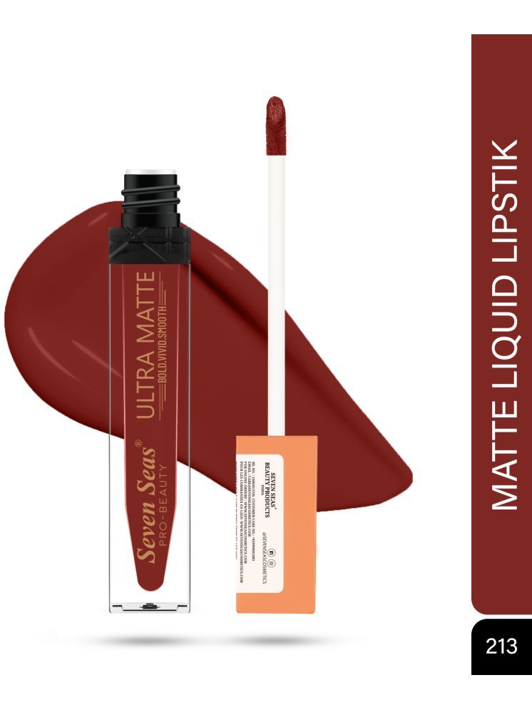     			Seven Seas Ultra Matte BOLD,VIVID,SMOOTH The Luxurious Smooth Lipcolor Liquid Lipstick(Scalet)