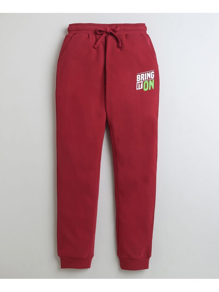     			BUMZEE Pack of 1 Boys Cotton Trackpant ( Maroon )