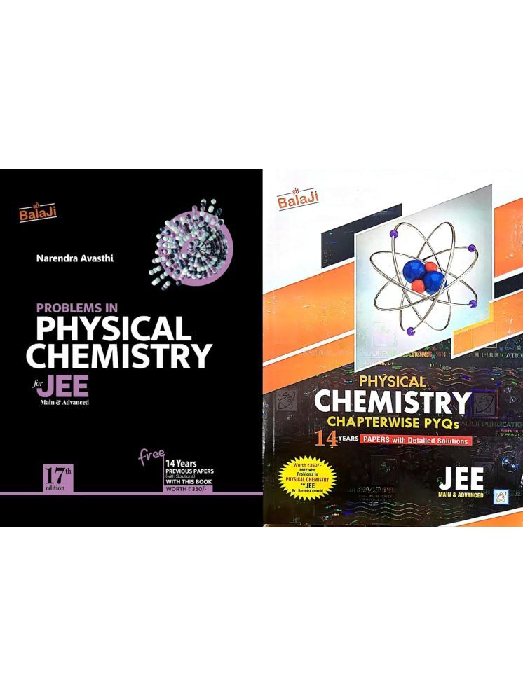     			Balaji - Problems in Physical Chemistry for JEE Main & Advanced + Physical Chemsitry 14 Years Chapterwise PYQs - Combo Set of 2 Books - For 2025 Exam