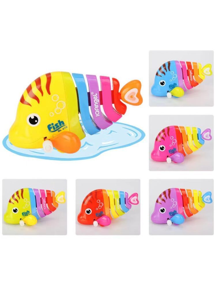     			Bluebell Kids Fish Movable Animal Fish Toy | Toy for Toddlers/Gear Wind Up Fish Toy for Girls & Boys | Crawling Toys for Birthday Gift - Multicolour (Pack of 1)