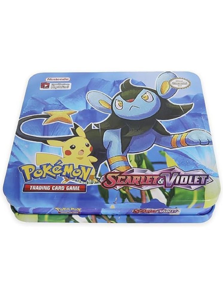     			Bluebell Pokemon Scarlet & Violet Paldea Evolved Trading Card Game - Tin Box, Assorted Cards