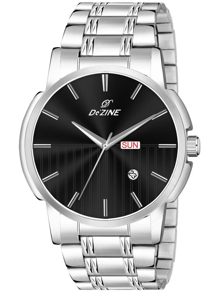     			Dezine Silver Stainless Steel Analog Men's Watch