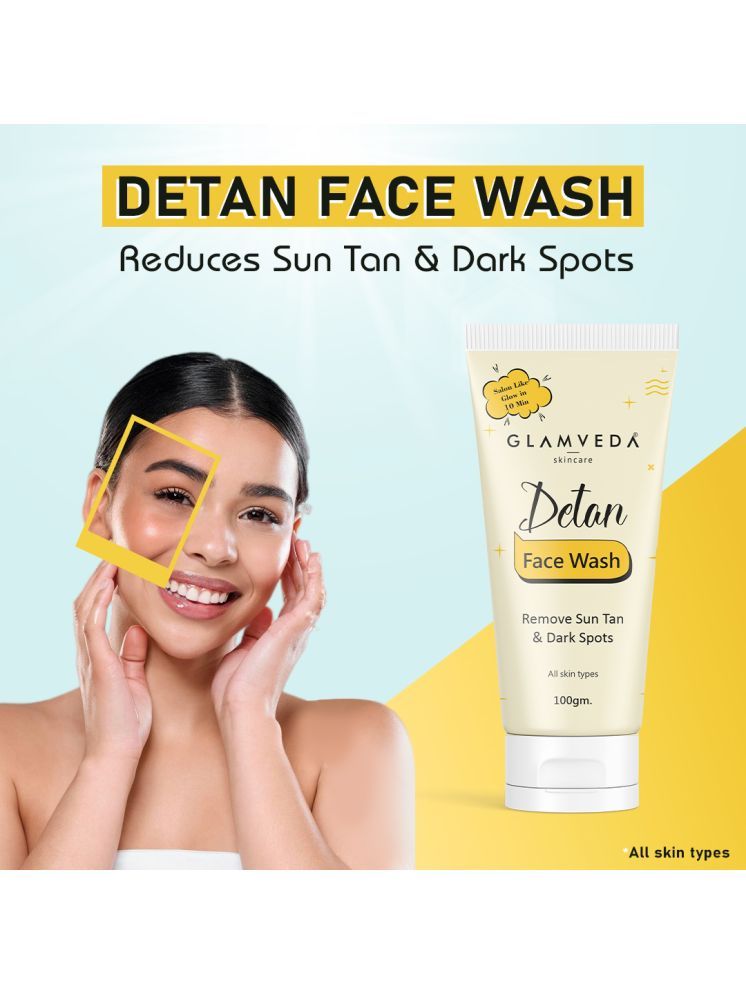     			Glamveda - Tan Removal Face Wash For All Skin Type ( Pack of 1 )