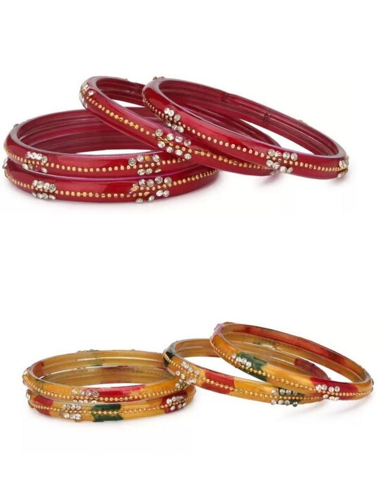     			Somil Multicolor Bangle Set ( Pack of 8 )