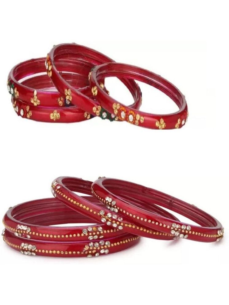     			Somil Multicolor Bangle Set ( Pack of 8 )