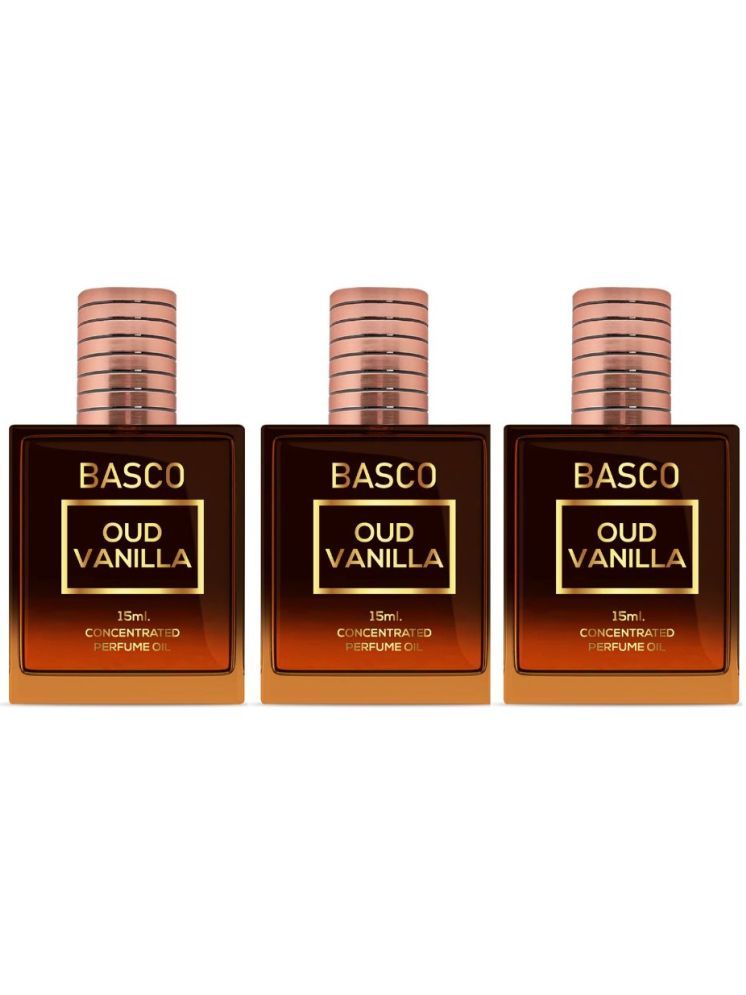     			BASCO Amber Non- Alcoholic Below 50ml Attar ( Pack of 3 )