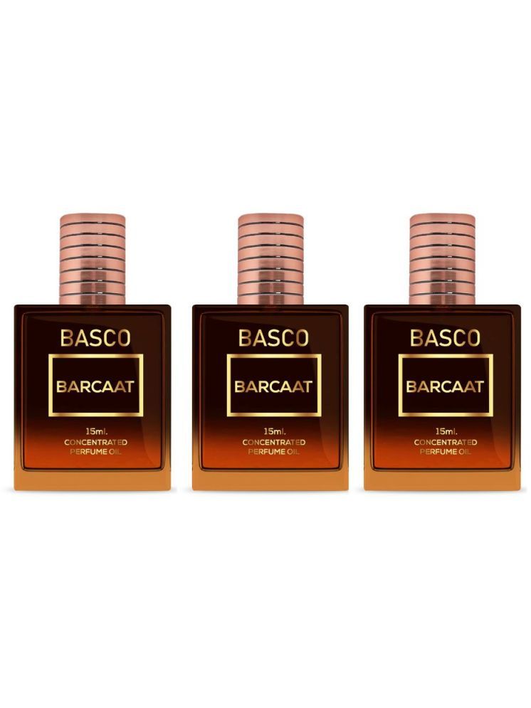     			BASCO Amber Non- Alcoholic Below 50ml Attar ( Pack of 3 )