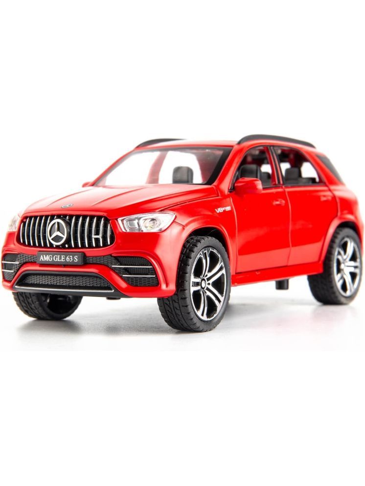     			Bluebell 1:32 Scale Benz AMG GLE63S Alloy Diecast Collectible Pull Back Car Model with Light and Sound Toy Vehicles for Adults Boys Girls Gift Toy (Red)