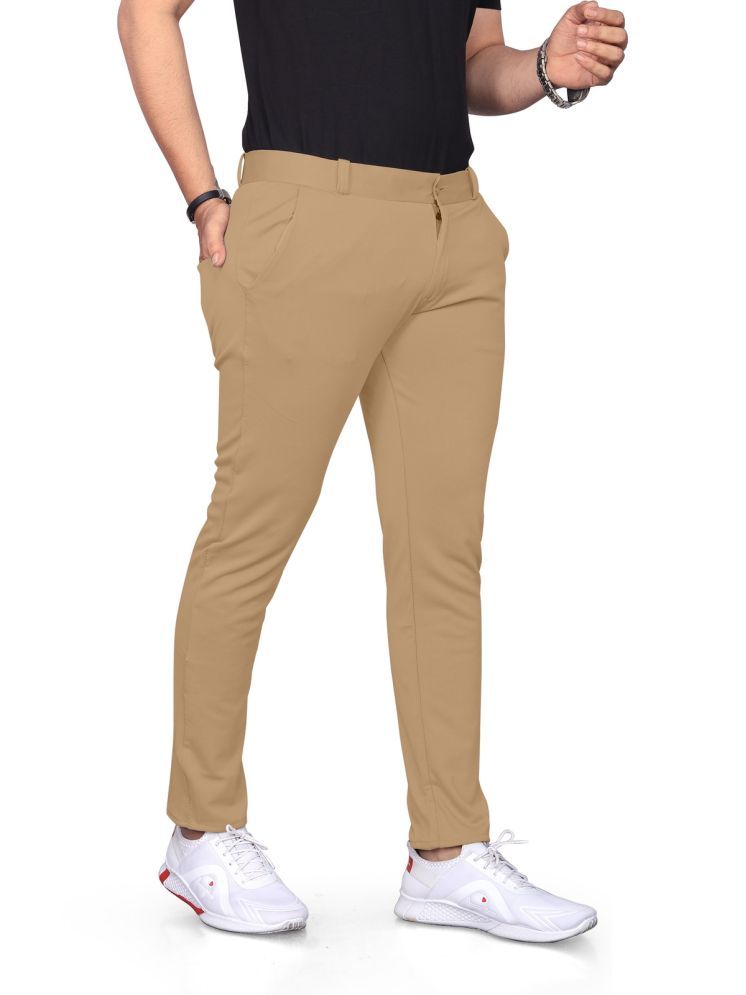     			DVILLA Regular Flat Men's Chinos - Beige ( Pack of 1 )