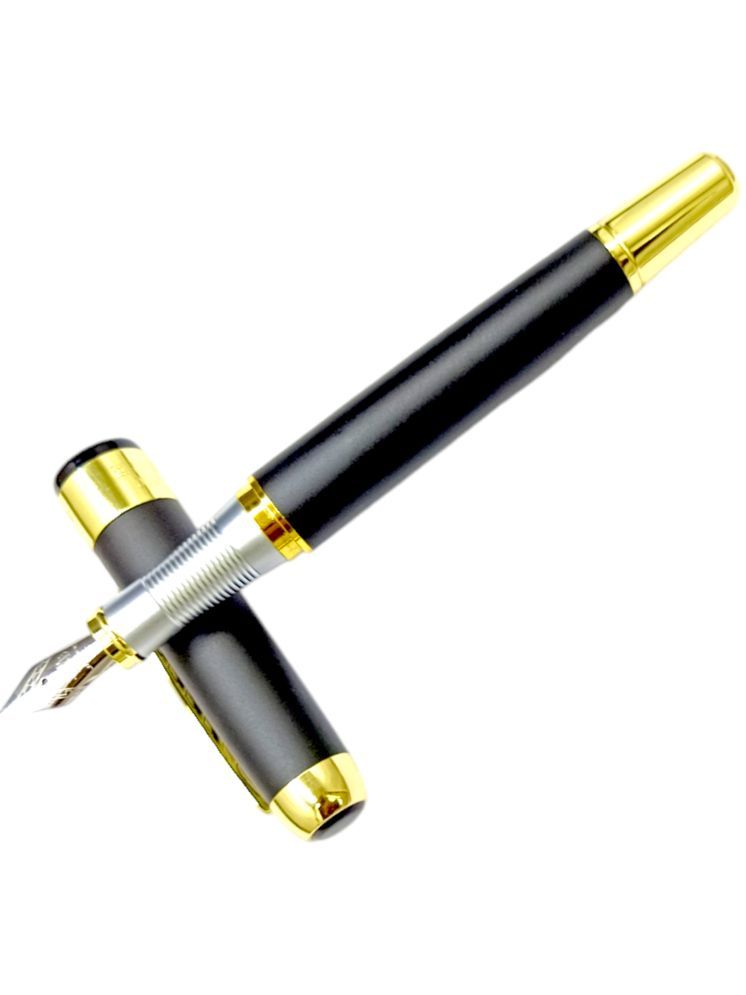     			Dikawen Black Fine Line Fountain Pen ( Pack of 1 )