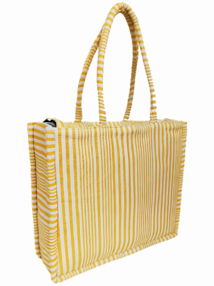     			ENSAC Yellow Cotton Tote Bag