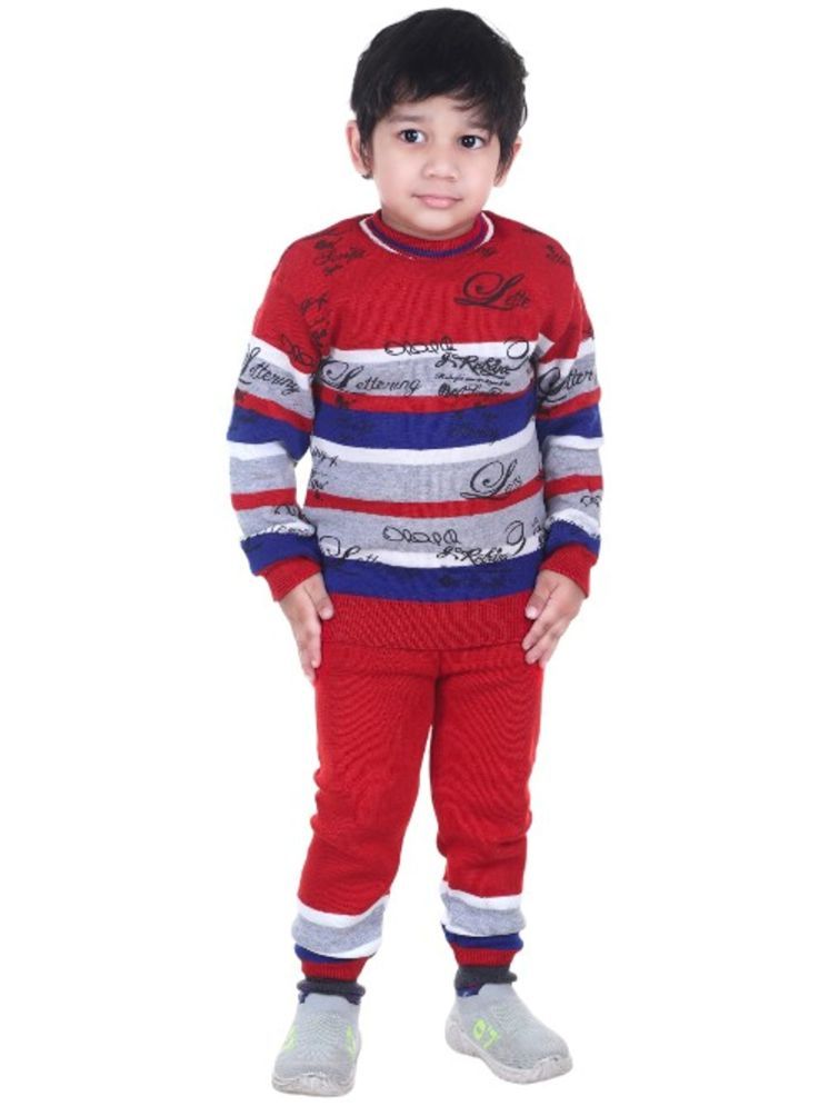     			GTWO Woolen Knitted Full Sleeves Winter Warm Pullover Sweater with Pajami/Top and Bottom Set for Kids Baby Boys & Girls (Pack of 1)