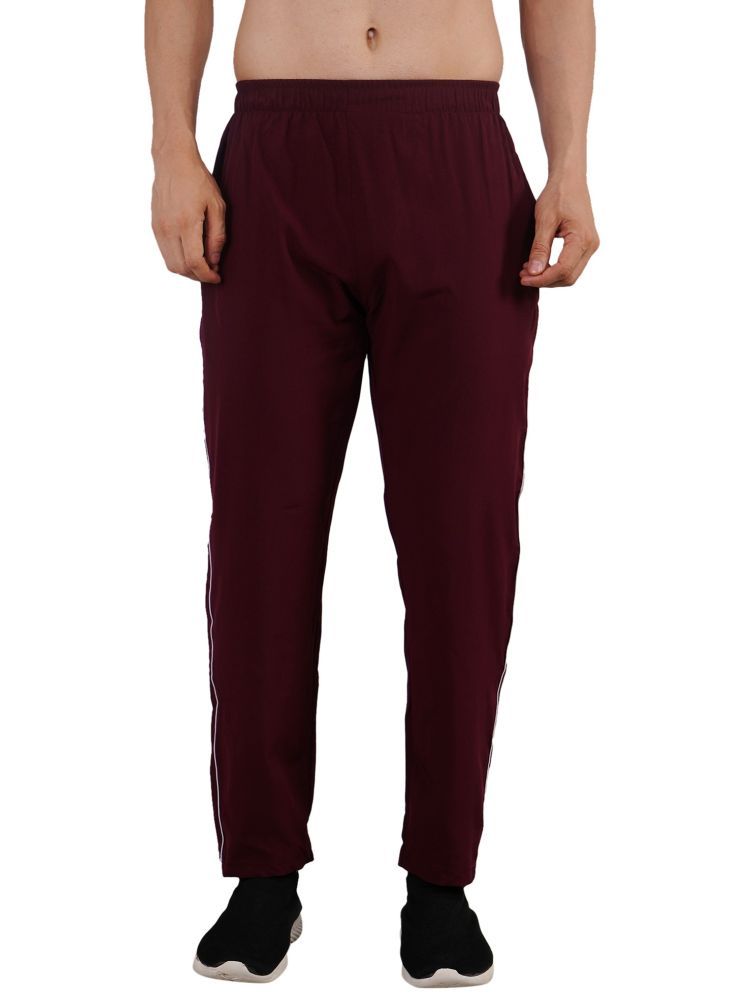     			LIVSTER Maroon Nylon Men's Trackpants ( Pack of 1 )