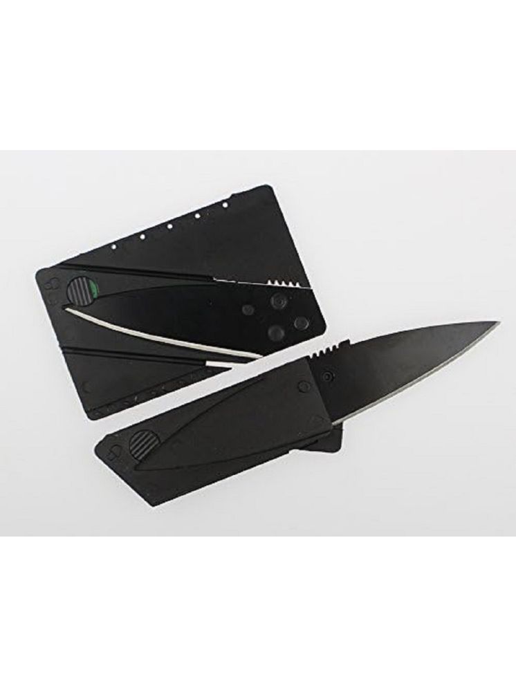     			NAMRA Black Stainless Steel Knife Set Blade Length 9 cm ( Pack of 1 )