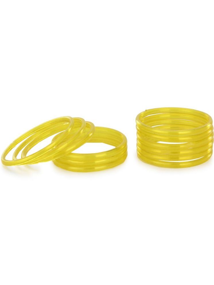     			Somil Yellow Bangle ( Pack of 12 )