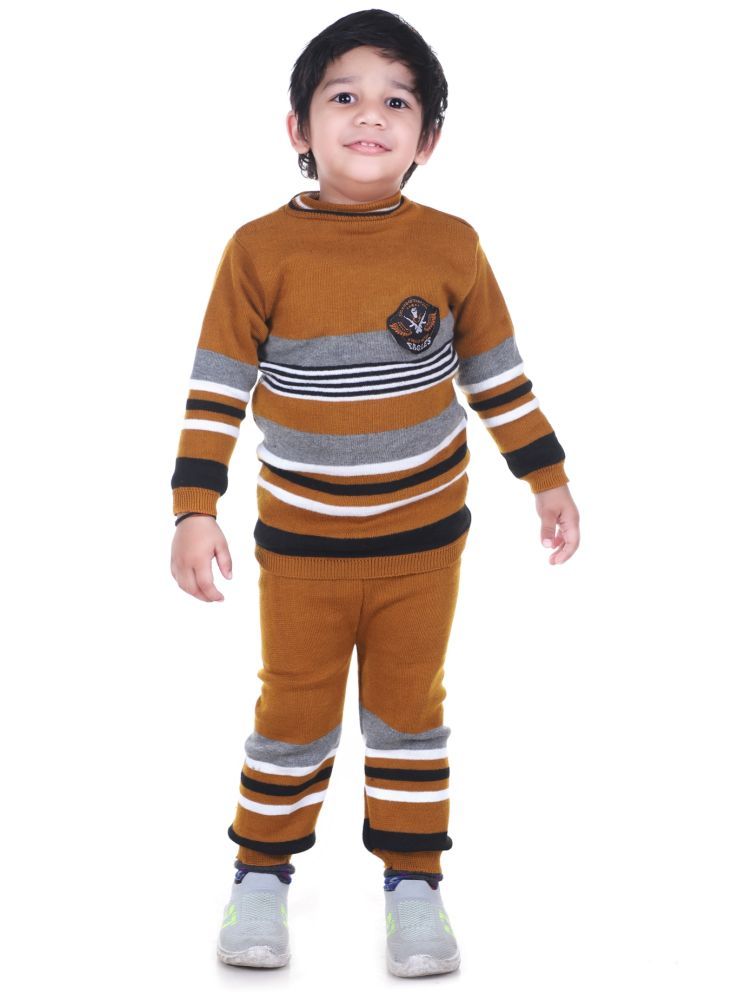     			GTWO Woolen Knitted Full Sleeves Winter Warm Pullover Sweater with Pajami/Top and Bottom Set for Kids Baby Boys & Girls (Pack of 1)