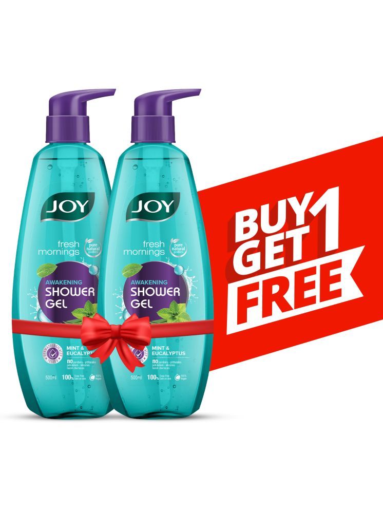     			Joy Fresh Mornings Awakening Shower Gel ( Body Wash ), (500ml x 2), Buy 1 & Get 1 FREE