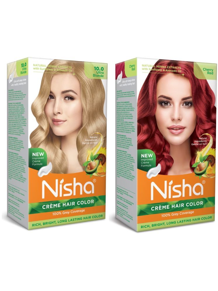     			Nisha 100% Grey Coverage Cruelty Free Permanent Hair Color 240 g Blonde