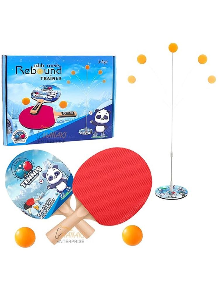     			SEVRIZA Table Tennis Trainer Indoor Outdoor Adults Teenagers Toys for | Rebound Rackets and Balls Base Training Practice Set | Games for Boys & Girls for 4 5 6 8 Years Old