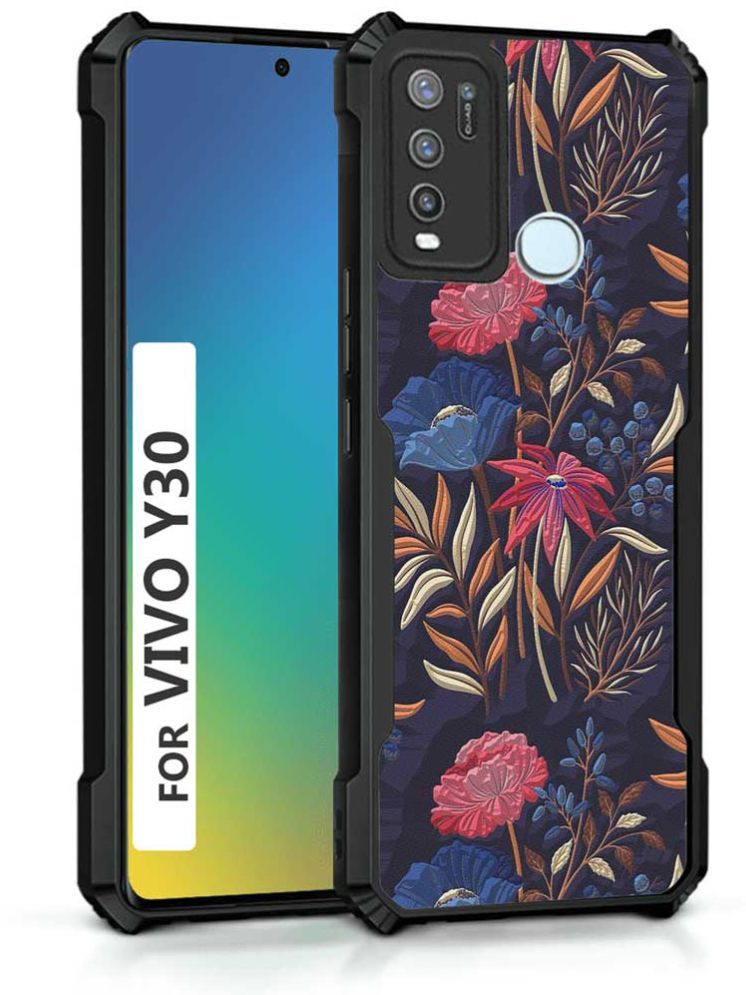     			COBERTA Multicolor Printed Back Cover Polycarbonate Compatible For Vivo Y30 ( Pack of 1 )