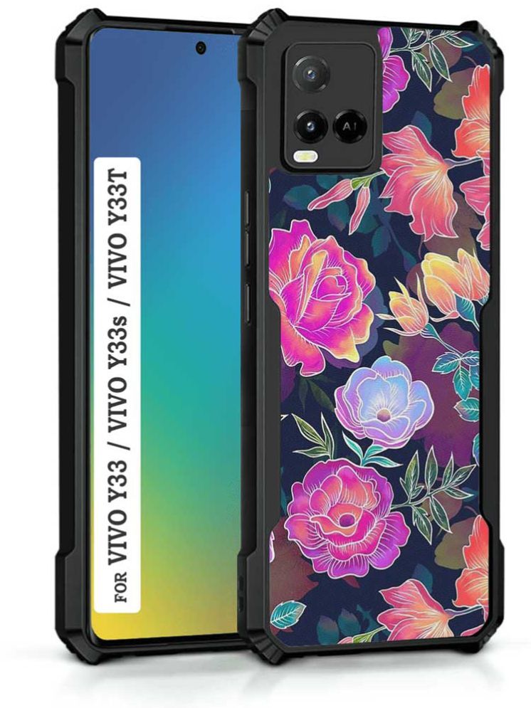     			COBERTA Multicolor Printed Back Cover Polycarbonate Compatible For Vivo Y33T ( Pack of 1 )