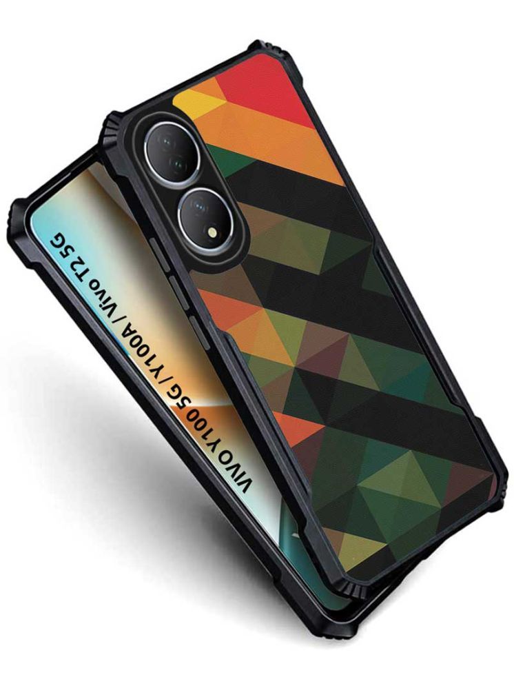     			COBERTA Multicolor Printed Back Cover Polycarbonate Compatible For Vivo Y100 5G ( Pack of 1 )