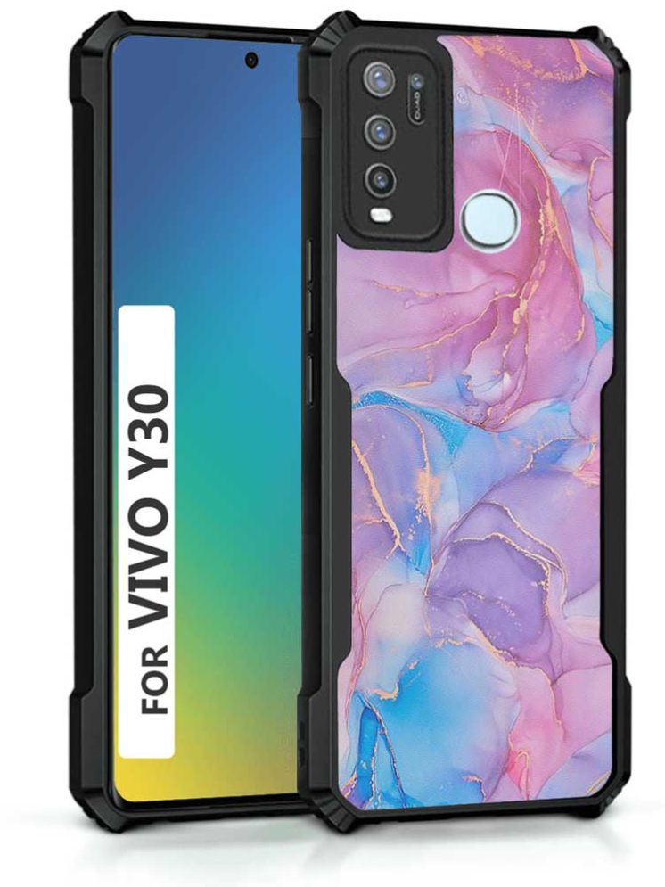     			COBERTA Multicolor Printed Back Cover Polycarbonate Compatible For Vivo Y30 ( Pack of 1 )