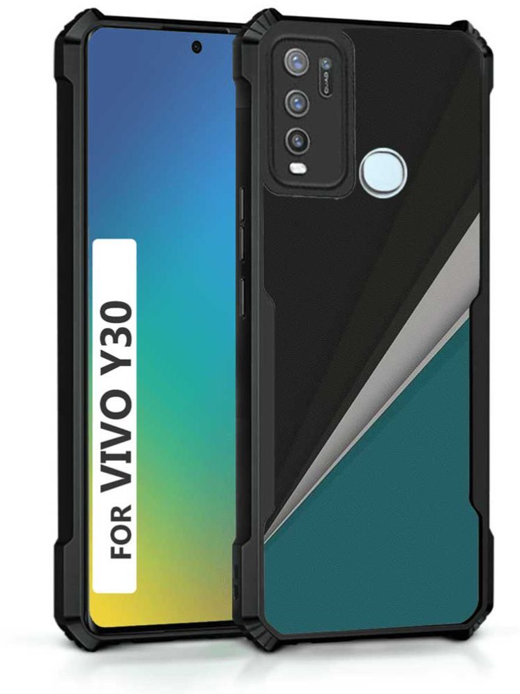     			COBERTA Multicolor Printed Back Cover Polycarbonate Compatible For Vivo Y30 ( Pack of 1 )