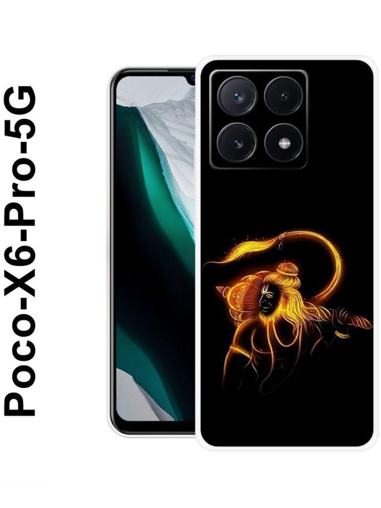     			PAEDICON Multicolor Printed Back Cover Silicon Compatible For POCO X6 Pro 5G ( Pack of 1 )