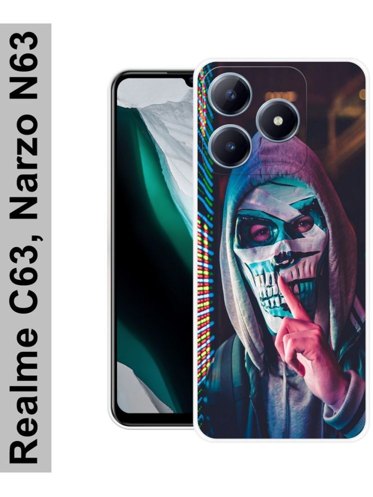     			PAEDICON Multicolor Printed Back Cover Silicon Compatible For Realme C63 5G ( Pack of 1 )