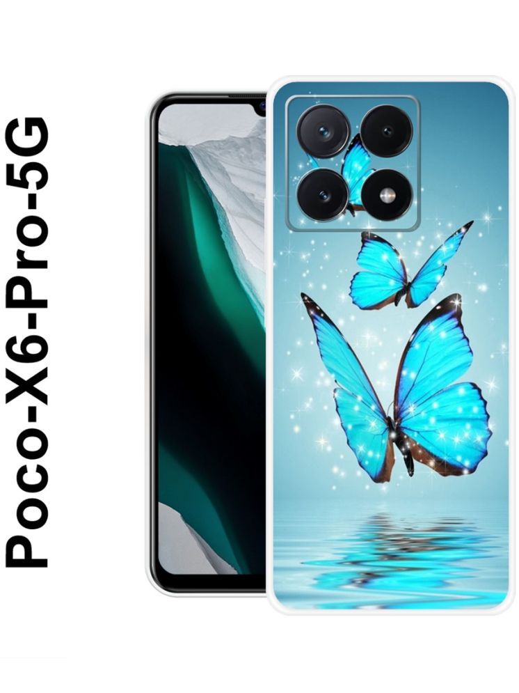     			PAEDICON Multicolor Printed Back Cover Silicon Compatible For POCO X6 Pro 5G ( Pack of 1 )