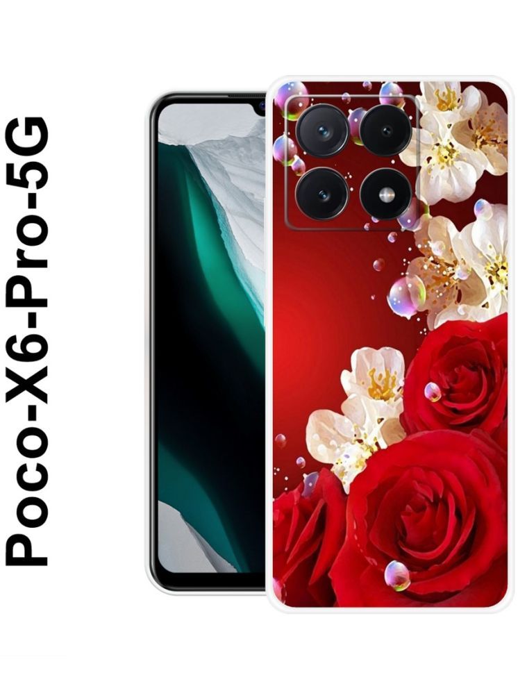     			PAEDICON Multicolor Printed Back Cover Silicon Compatible For POCO X6 Pro 5G ( Pack of 1 )