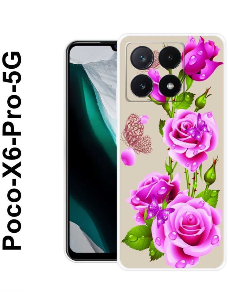     			PAEDICON Multicolor Printed Back Cover Silicon Compatible For POCO X6 Pro 5G ( Pack of 1 )