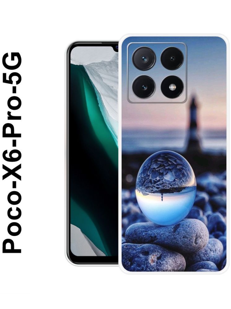     			PAEDICON Multicolor Printed Back Cover Silicon Compatible For POCO X6 Pro 5G ( Pack of 1 )