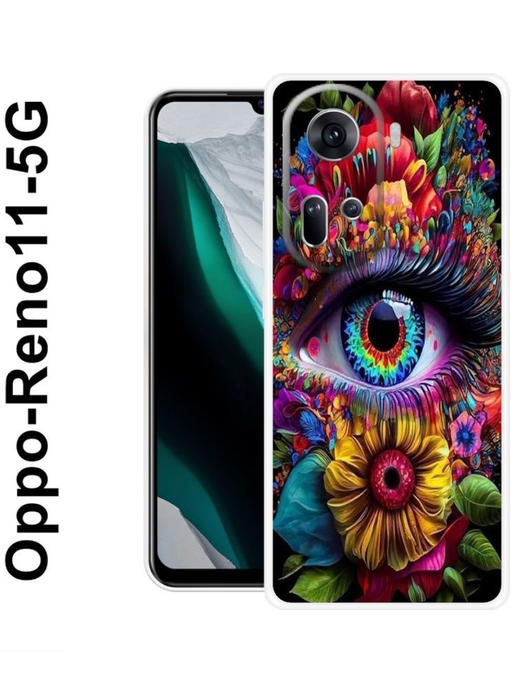     			PAEDICON Multicolor Printed Back Cover Silicon Compatible For OPPO Reno 11 5G ( Pack of 1 )