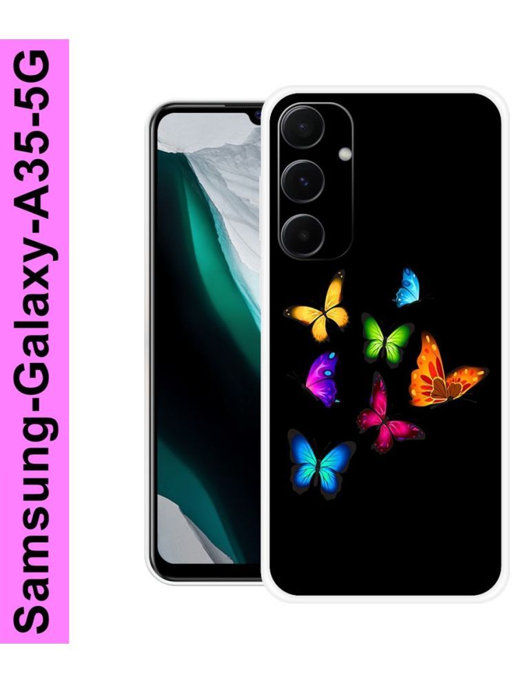     			PAEDICON Multicolor Printed Back Cover Silicon Compatible For Samsung Galaxy A35 5G ( Pack of 1 )