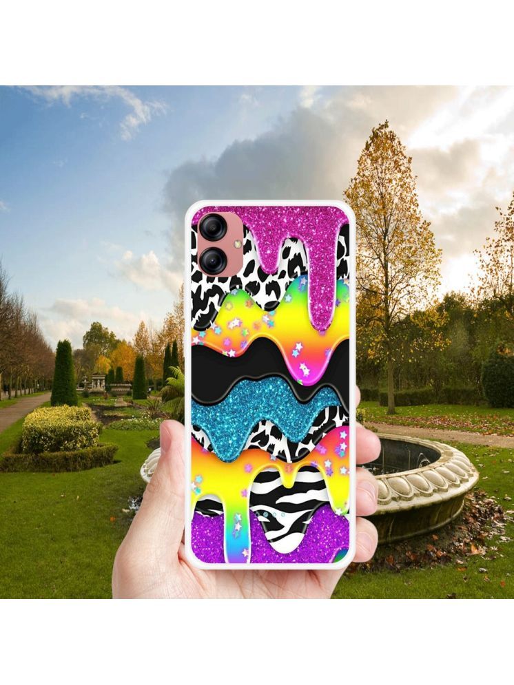     			PAEDICON Multicolor Printed Back Cover Silicon Compatible For Samsung Galaxy M04 ( Pack of 1 )