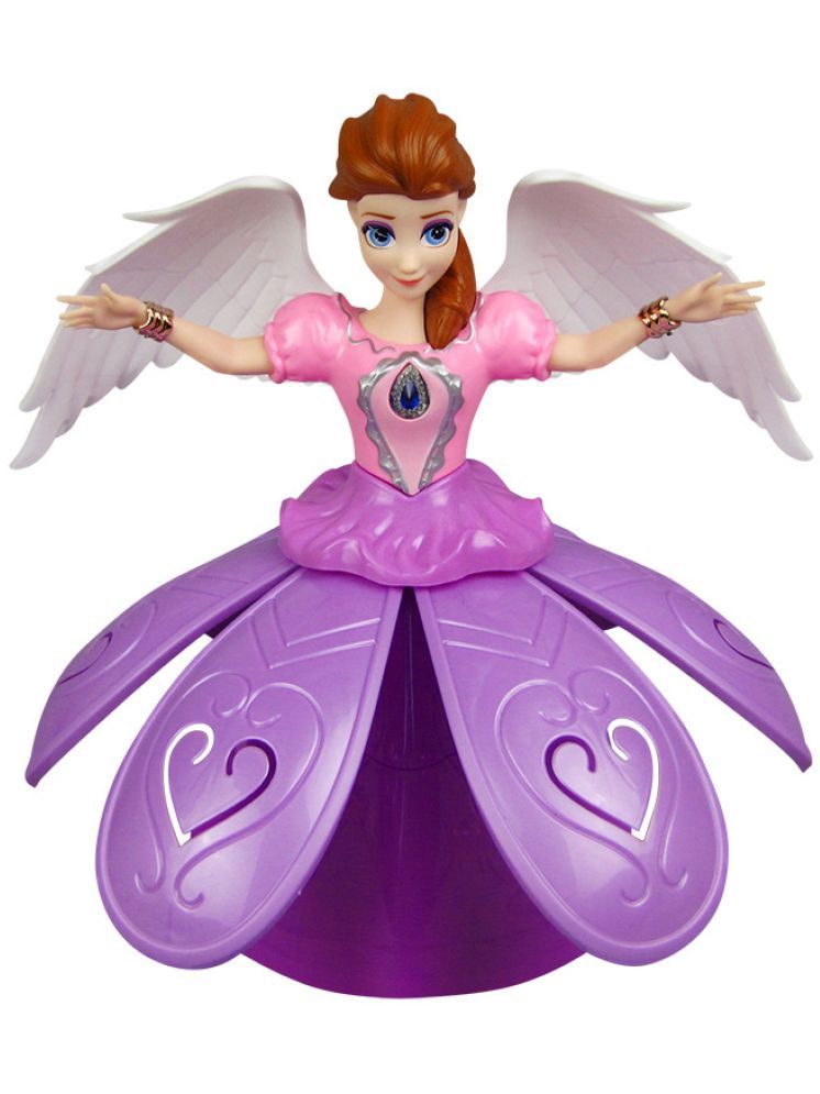     			Bluebell Fairy Princess Dancing Rotating Doll with Flashing Lights and Music Toys for Kids Boys Girls(Multicolor) (Angle Girl Doll)