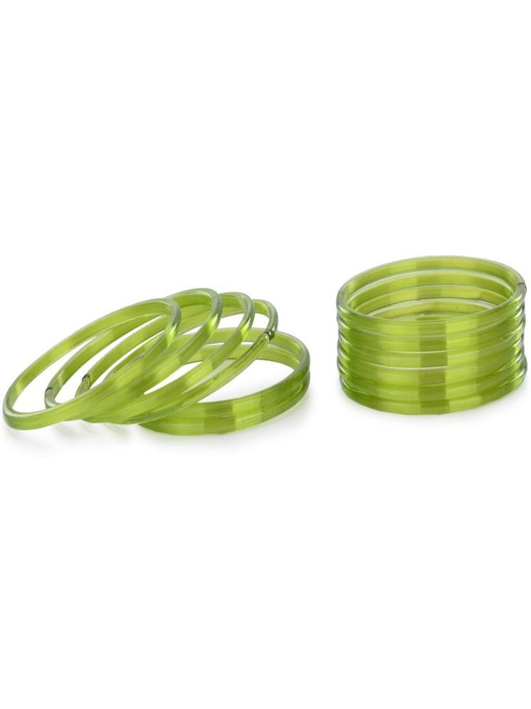     			Somil Green Bangle Set ( Pack of 12 )