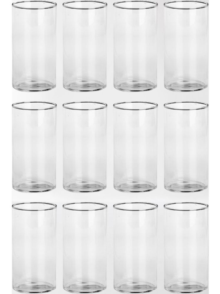     			Somil Party Glass/Beer Mug Glass Plain Water Glass 350 ml ( Pack of 12 ) Transparent