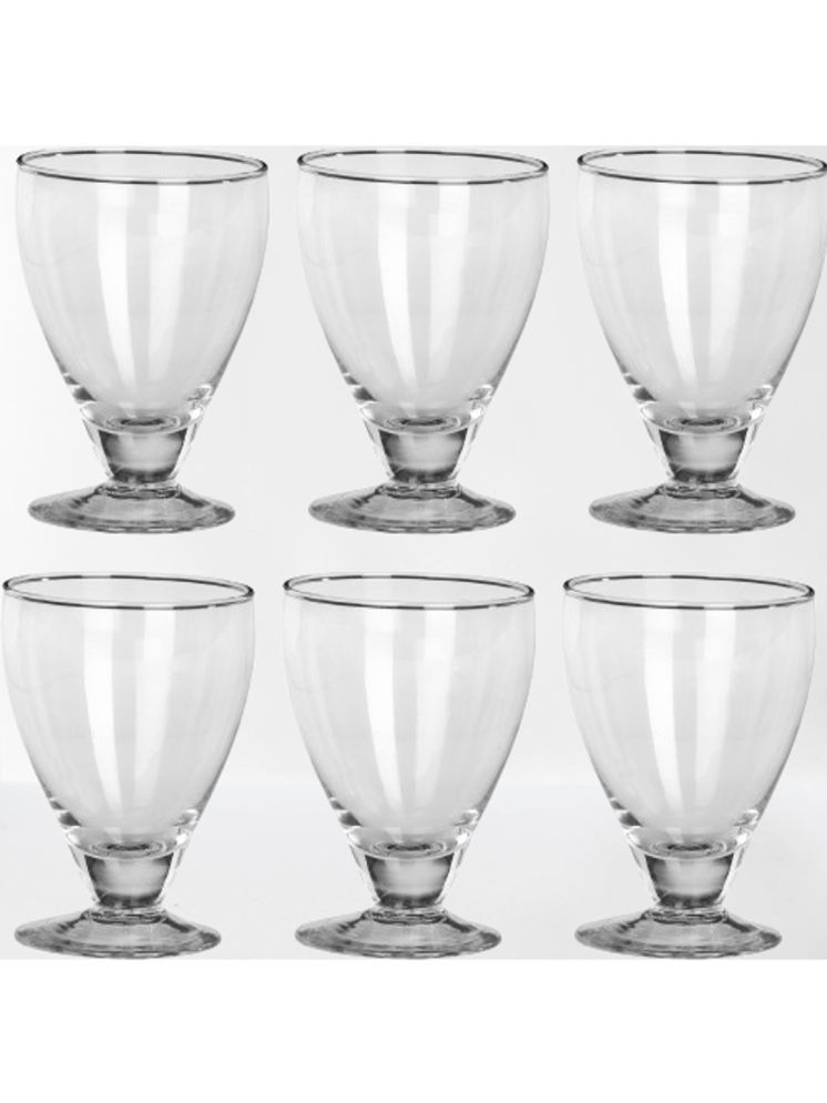     			Somil Party Glass/Beer Mug Glass Plain Water Glass 350 ml ( Pack of 6 ) Transparent