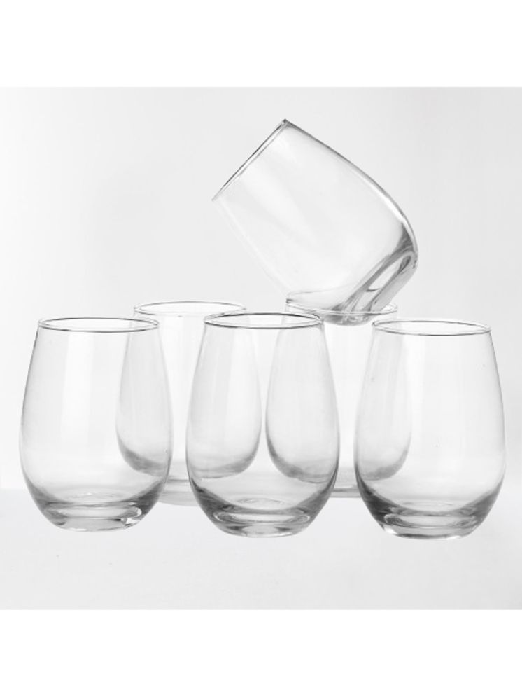     			Somil Party Glass/Beer Mug Glass Plain Water Glass 350 ml ( Pack of 6 ) Transparent