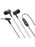 MZ M108 3.5 mm Wired Earphone In Ear Volume Controller Purple