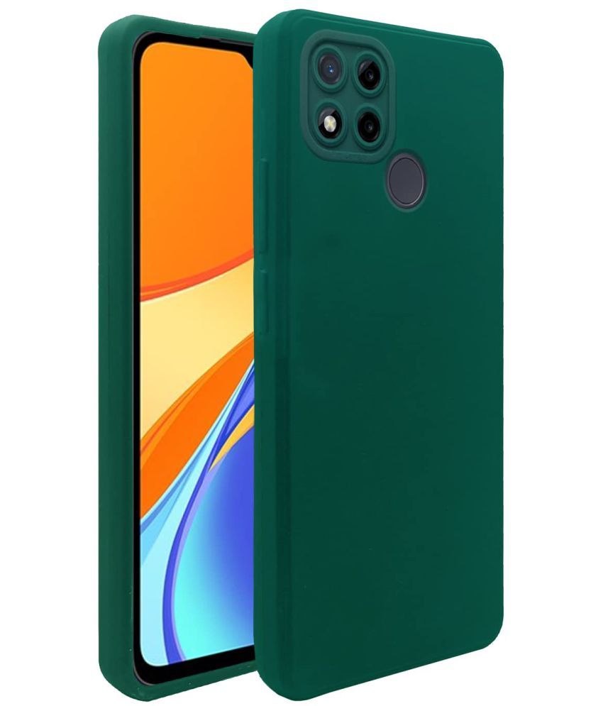     			Doyen Creations - Green Plain Cases Compatible For Xiaomi Redmi 9 ( Pack of 1 )