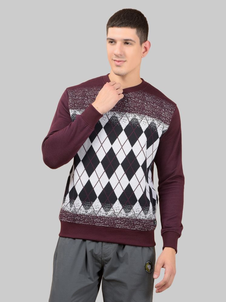     			Force NXT Cotton Round Neck Men's Sweatshirt - Maroon ( Pack of 1 )