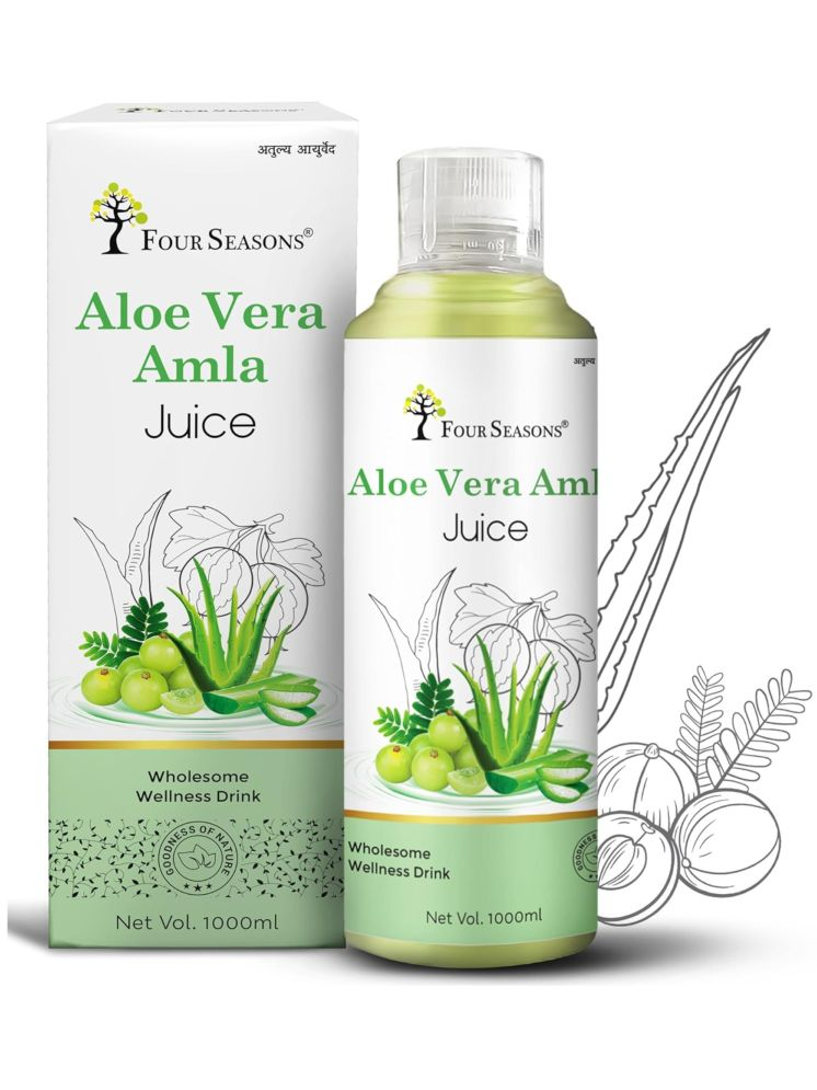     			Four Seasons Aloe Vera Amla Juice 1L | Rich in Vitamin C - Immunity Booster | Enhance Skin & Hair Health | Weight Management - Helpful for Acne and Metabolism